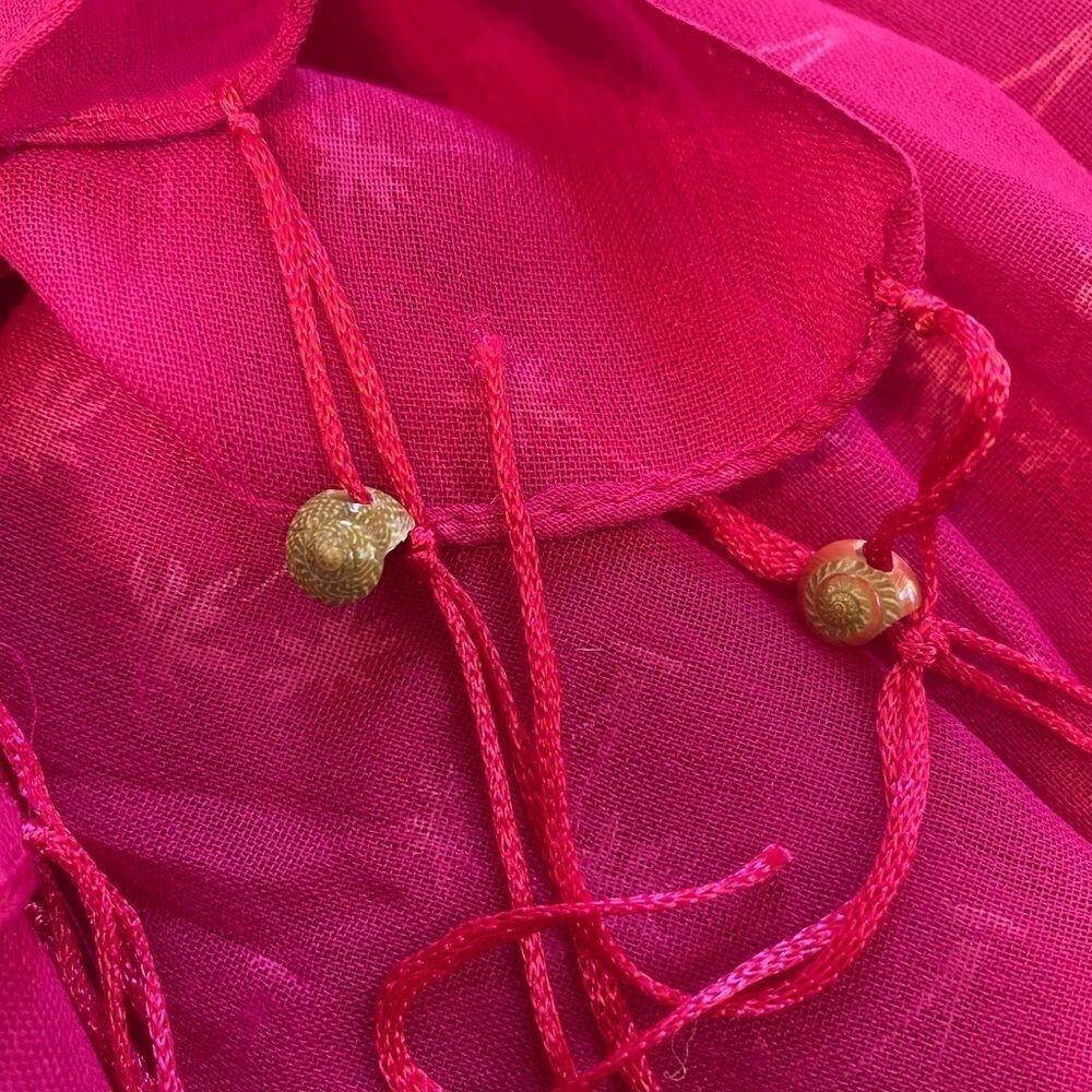 Pink Palm Tree Shell Beach Sarong